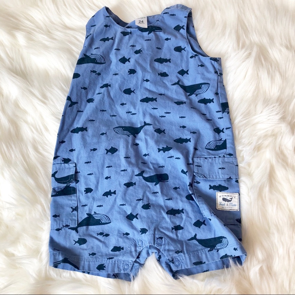 Carters Whale Blue Boy Sleeveless